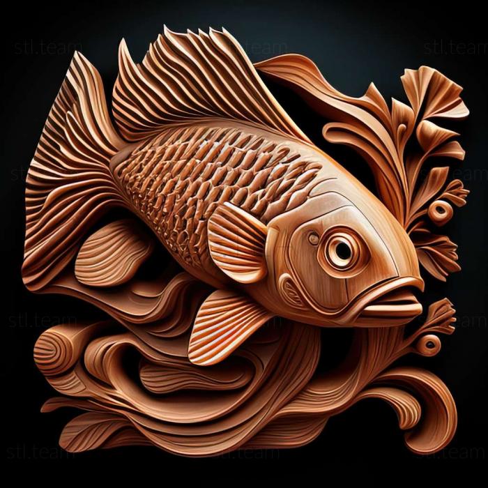 3D модель Риба даніо реріо (STL)